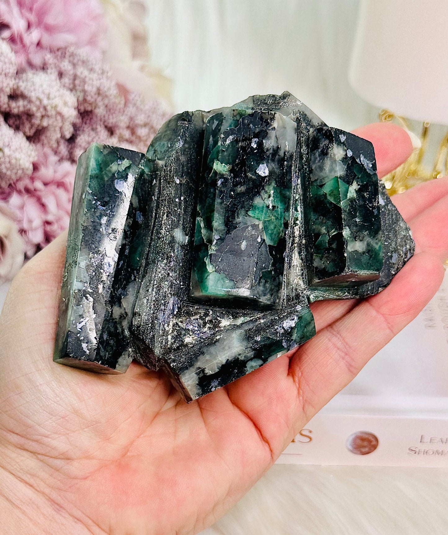 Balance & Wisdom ~ Perfect Raw Natural Emerald Specimen From Colombia
