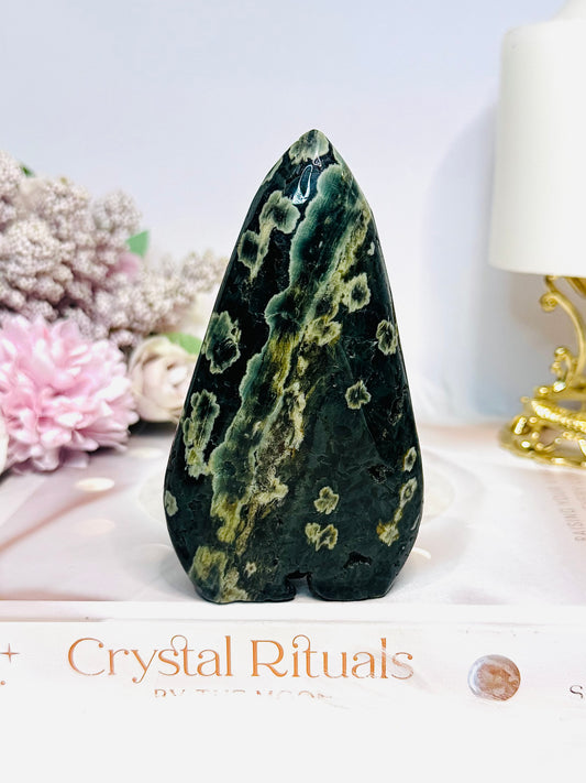 Druzy Green Ocean Jasper Freeform 11cm