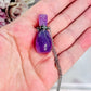 Gorgeous Amethyst Perfume Bottle Pendant Necklace In Gift Bag