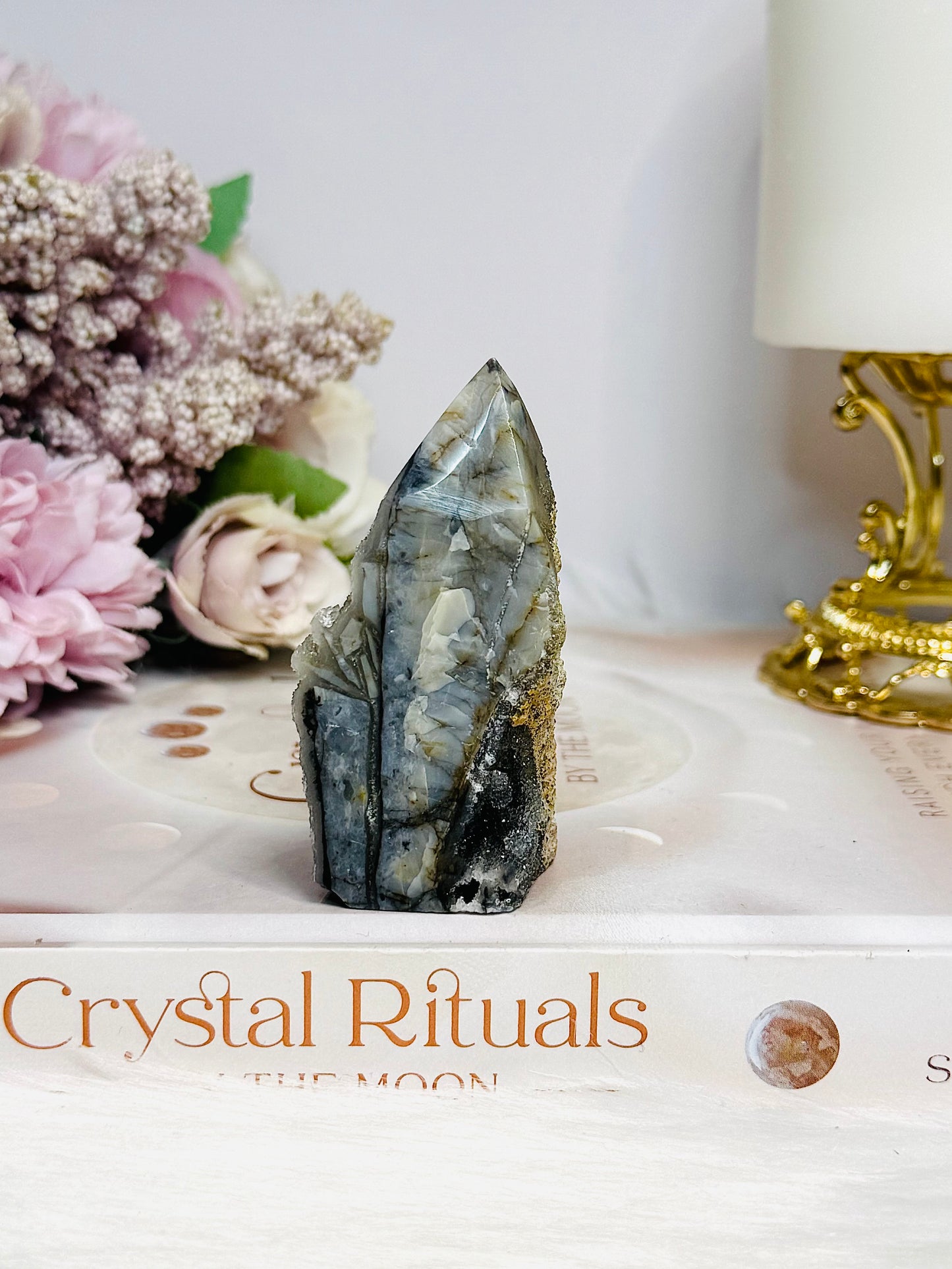 Sphalerite Druzy Tower 7cm