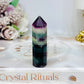 Rainbow Fluorite Tower 7cm (slight chip on tip)
