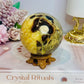 Large Septarian Sphere on Stand 530g