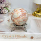 Red Vein Jasper Sphere on Stand 266g