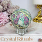 Ruby In Fuchsite (UV Reactive) Sphere on Stand 200g