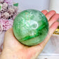 Large Green Fluorite Sphere Full of Rainbows 777g