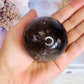 Beautiful 265gram Smokey Quartz Sphere with Rainbow on Stand