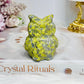 Serpentine Jade Carved Owl 6cm