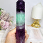 Large High Grade Watermelon Fluorite Tower 18cm