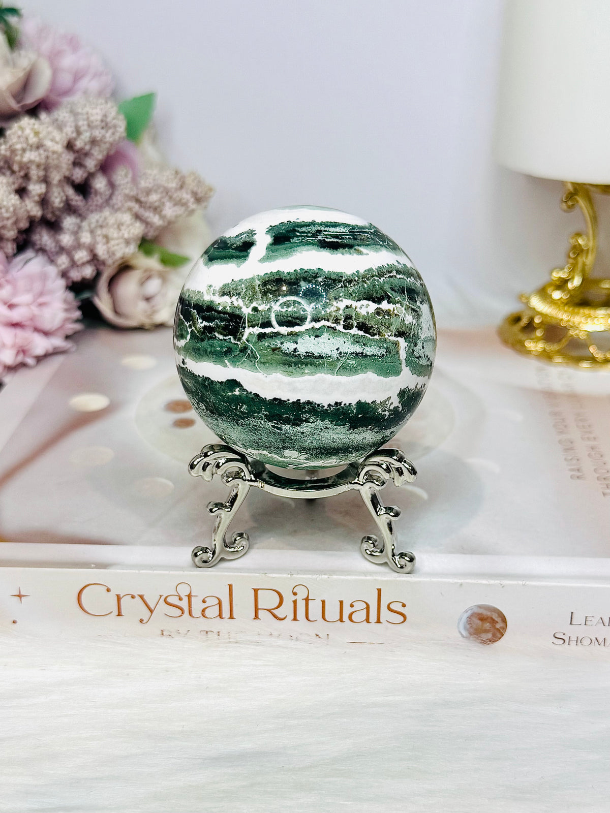 Unicorn Jasper Sphere on Stand 252g