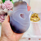 Large Chunky Druzy Agate Carved Hamsa Hand 12cm 276grams