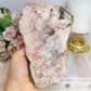 Natural Pink Amethyst Druzy Slab 490g 16cm