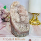 Pink Amethyst Natural Large Druzy Freeform From Brazil 1.02KG 14cm From Brazil