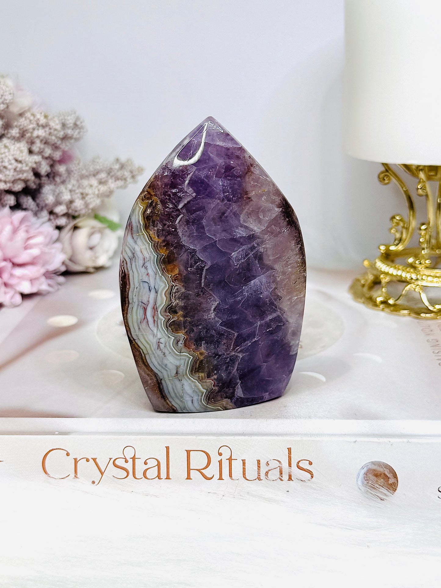 Crazy Lace Amethyst Flame 9cm