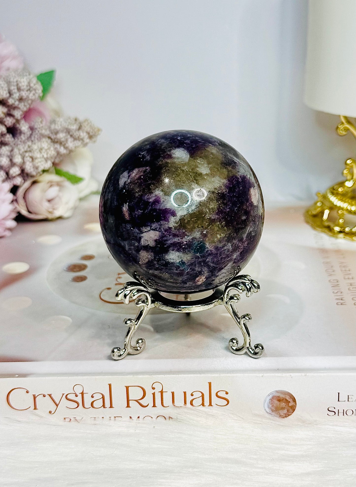 Pegmatite | Unicorn Stone Sphere on Stand 282g