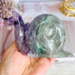 Fluorite Carved Large Snail 11cm 449grams