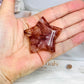 Fire Quartz Carved Star