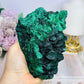High Grade Velvet Botryoidal Malachite Natural Specimen on Stand 882g 15cm