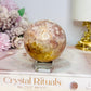 Pink Amethyst Sphere on Stand 301g