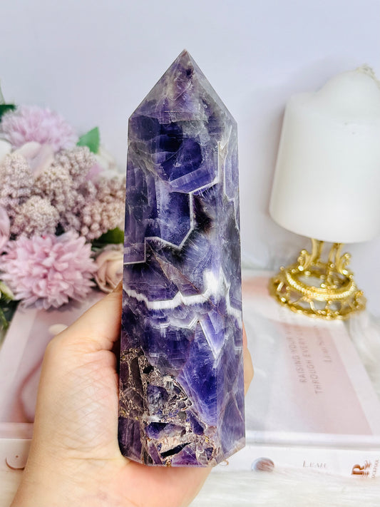 Large Dream | Chevron Amethyst Chunky Tower | Generator 17cm 612g