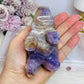 Amethyst X Mexican Lace Agate Elephant 11cm 408g