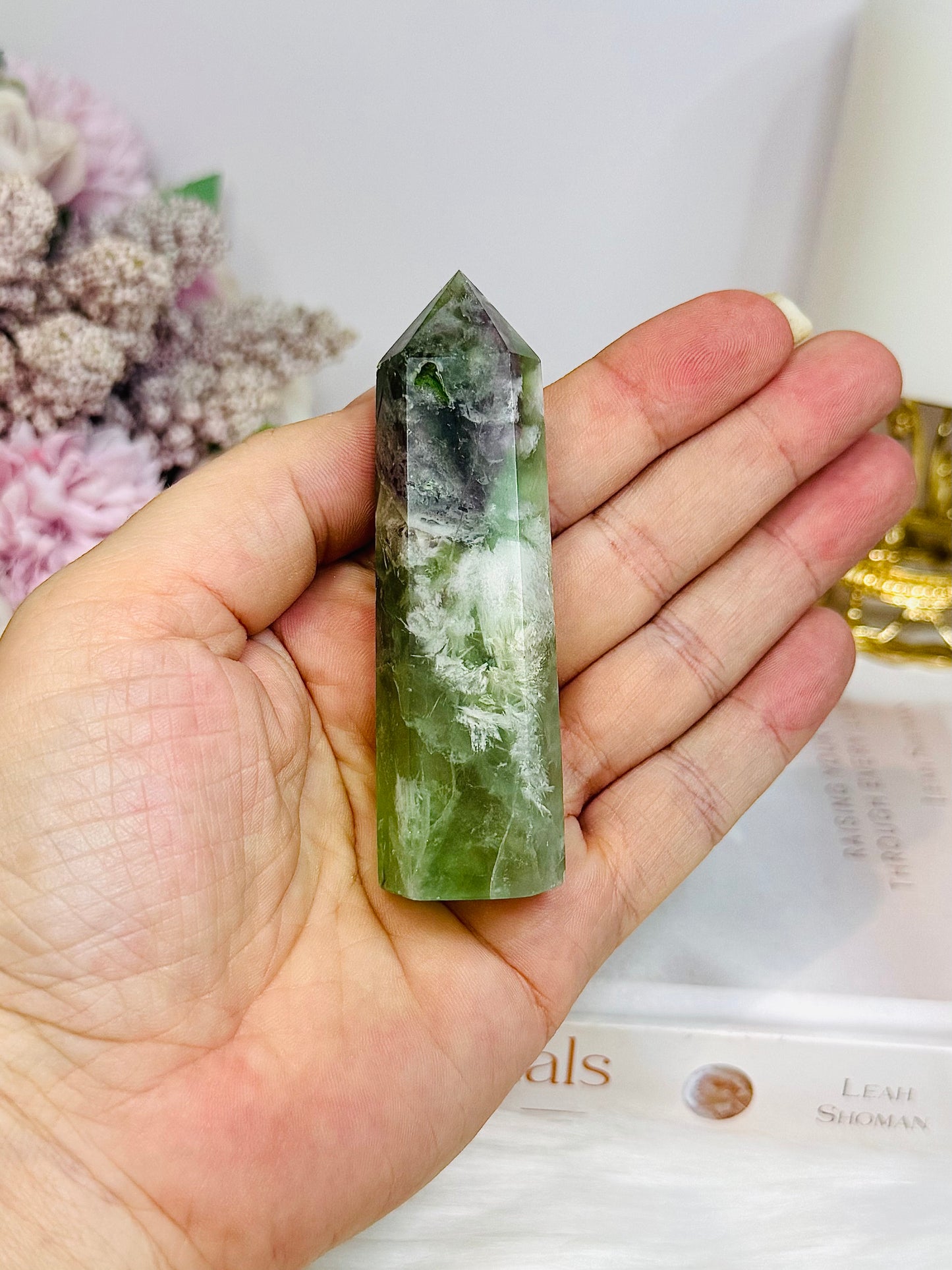 Feather Fluorite Tower 8.5cm
