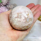 Druzy Flower Agate Sphere on Stand 301g