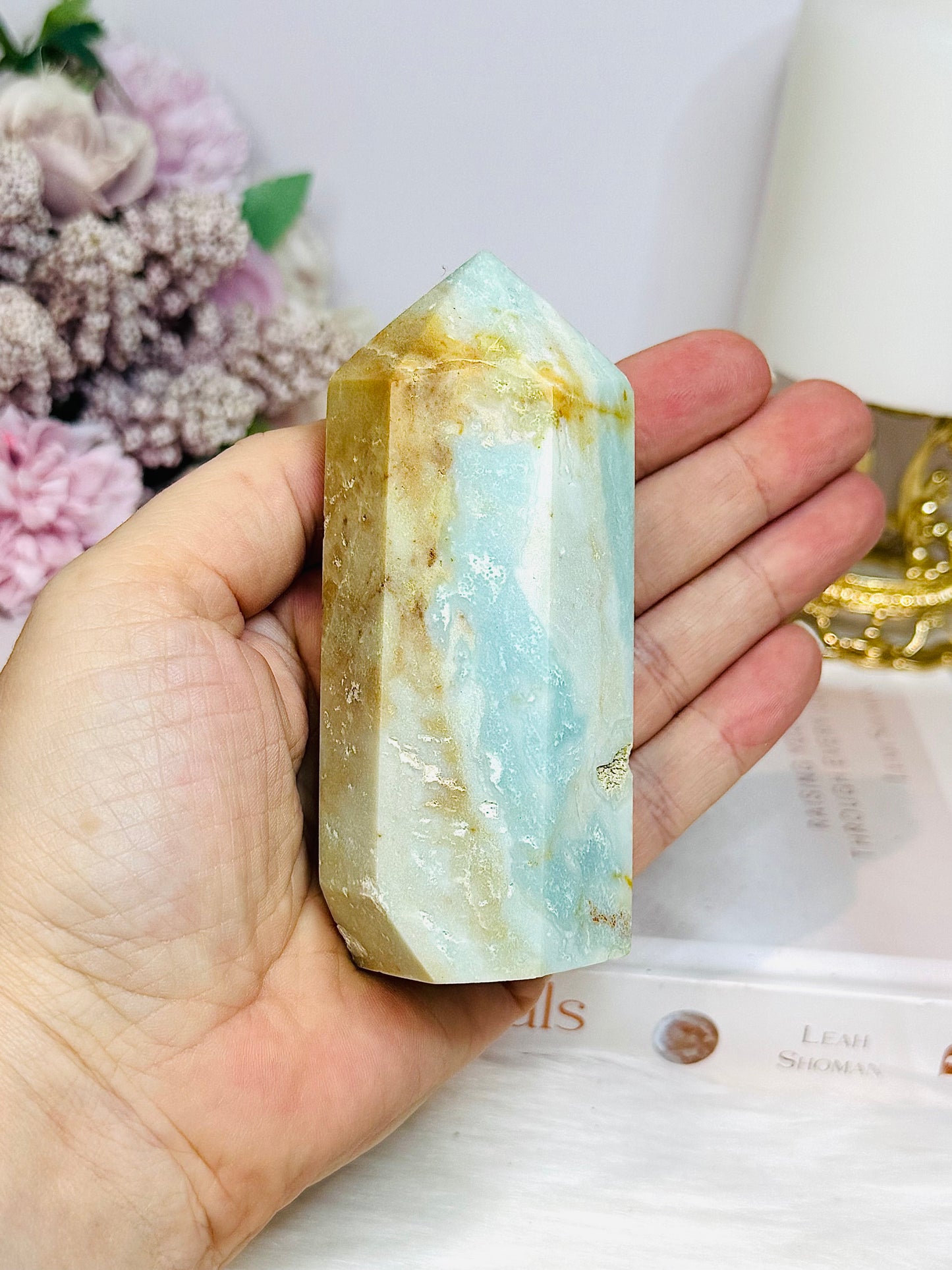 Chunky Sky Blue Quartz Tower 10cm 257g