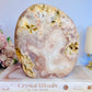 Classy & Fabulous Large 15cm 1.05KG Druzy Pink Amethyst Slab | Freeform From Brazil