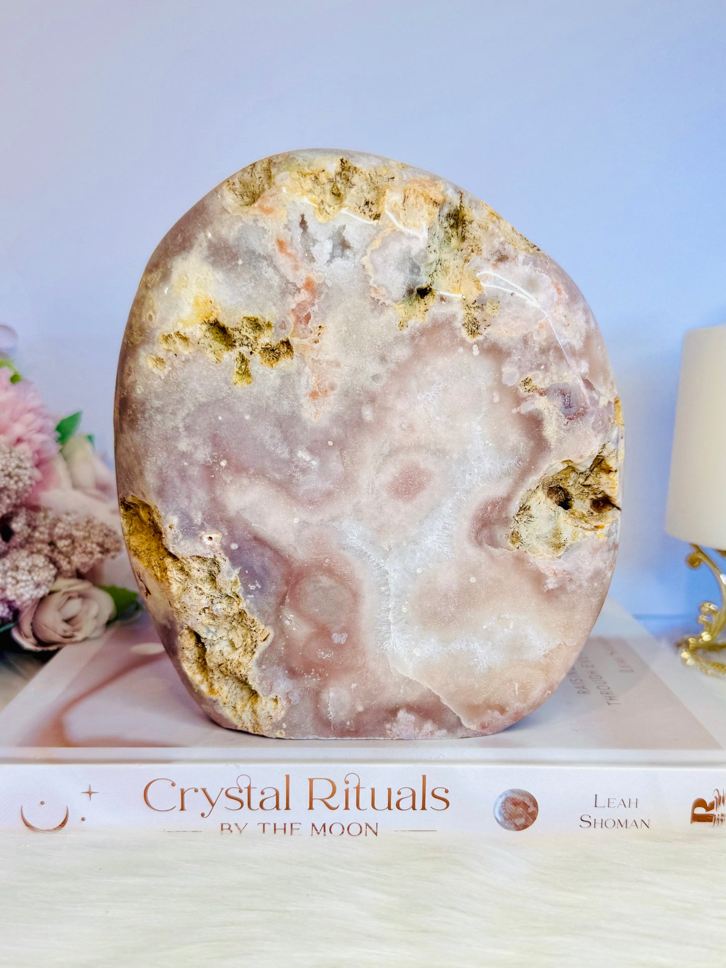 Classy & Fabulous Large 15cm 1.05KG Druzy Pink Amethyst Slab | Freeform From Brazil