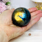 Labradorite Sphere on Stand 251g