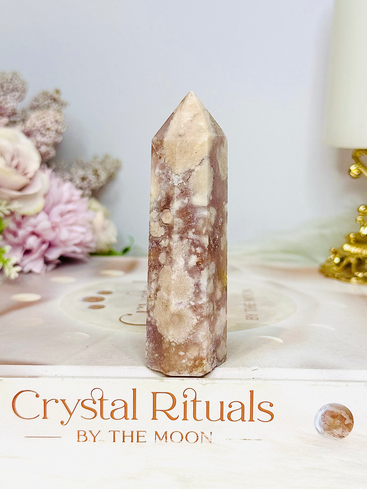 Pink Amethyst Druzy Tower 8cm
