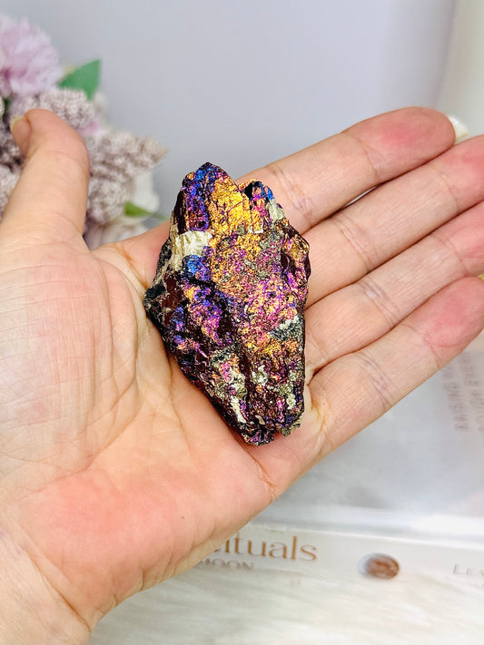 Natural Chalcopyrite | Peacock Ore Specimen 7cm 117g
