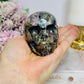 Root Fluorite Carved Skull 8cm 323g
