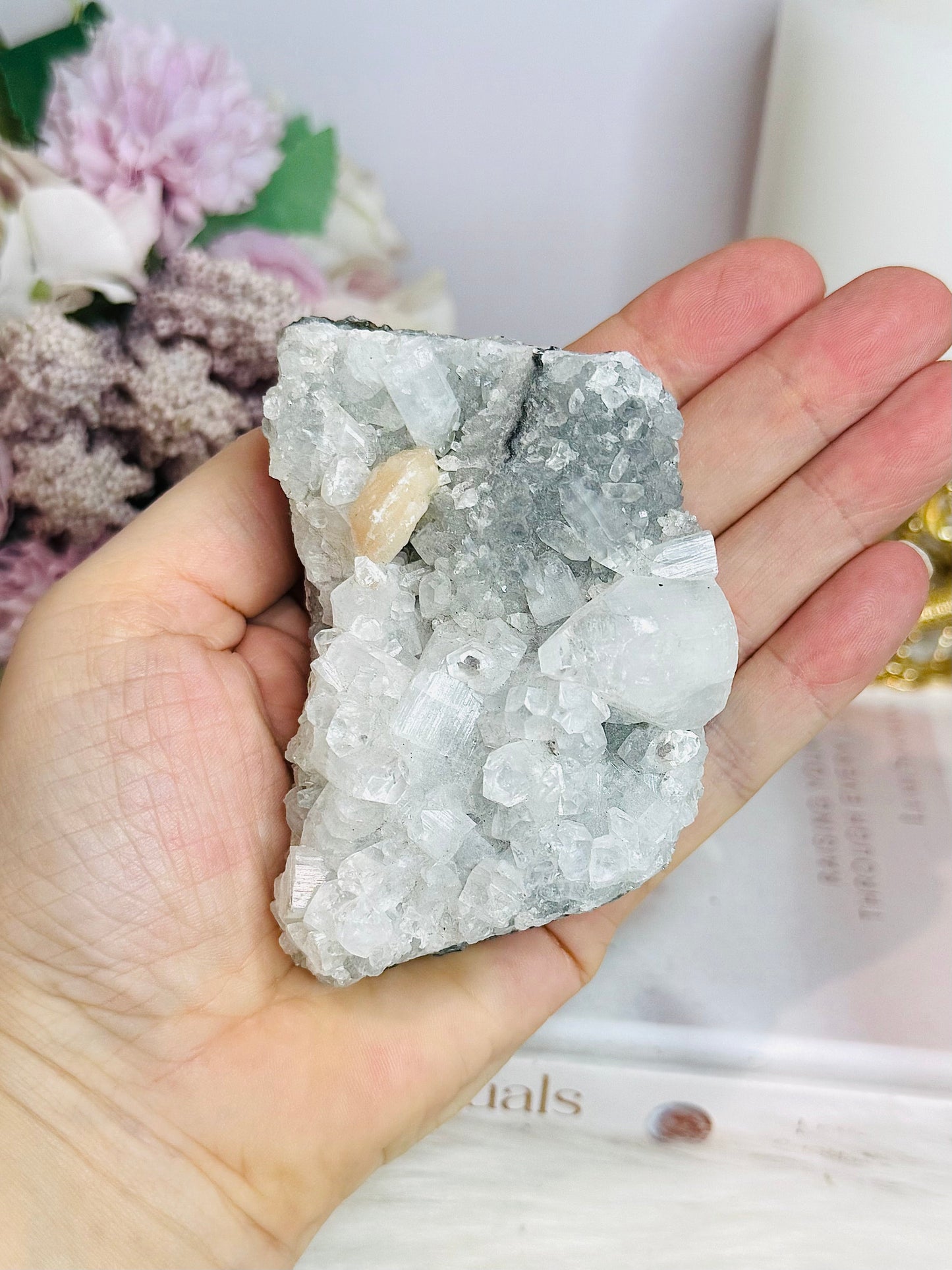 Natural Apophyllite with Stilbite Specimen 251g