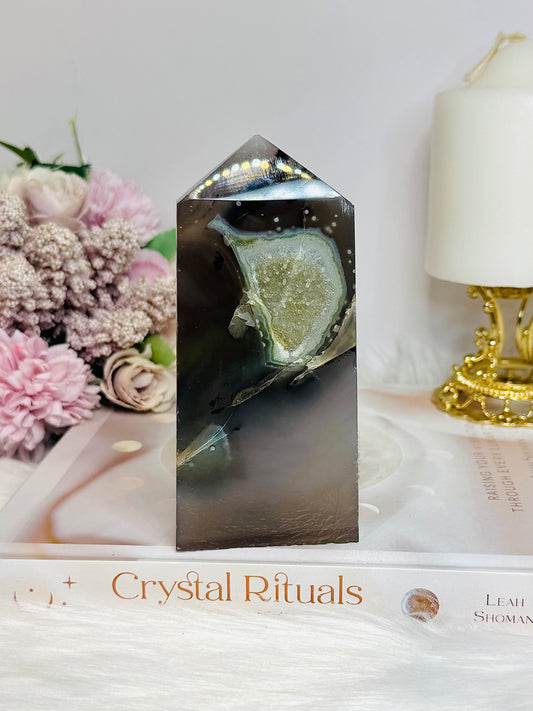 Druzy Agate Tower 12.5cm 263g