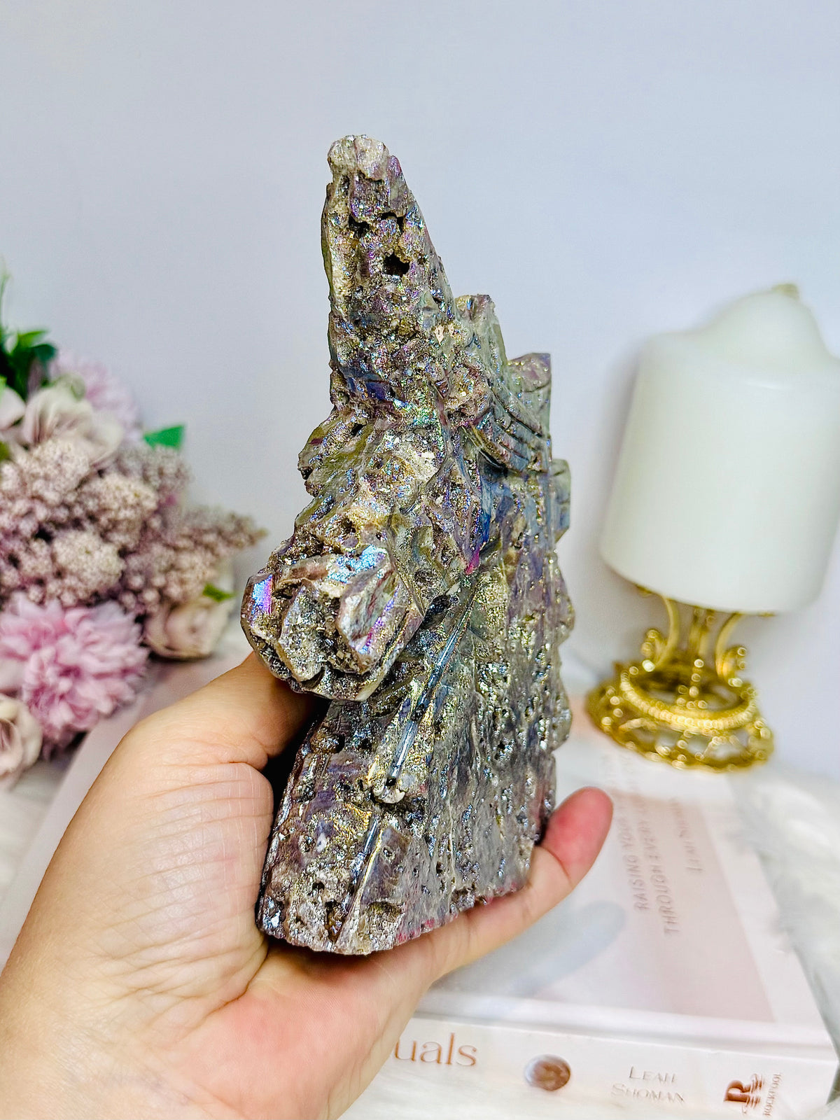 Large Aura Sphalerite Unicorn 15cm 722g