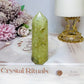 Natural Prehnite Tower | Point 8cm
