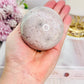 Large Pink Amethyst Sphere 401gram On Stand