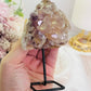 Druzy Pink Amethyst Cluster On Stand 12cm