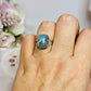 Sterling Silver 925 Larimar Ring Size 7
