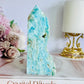 High Grade Divinely Gorgeous Large Natutal Blue Aragonite Chunky Tower 12cm