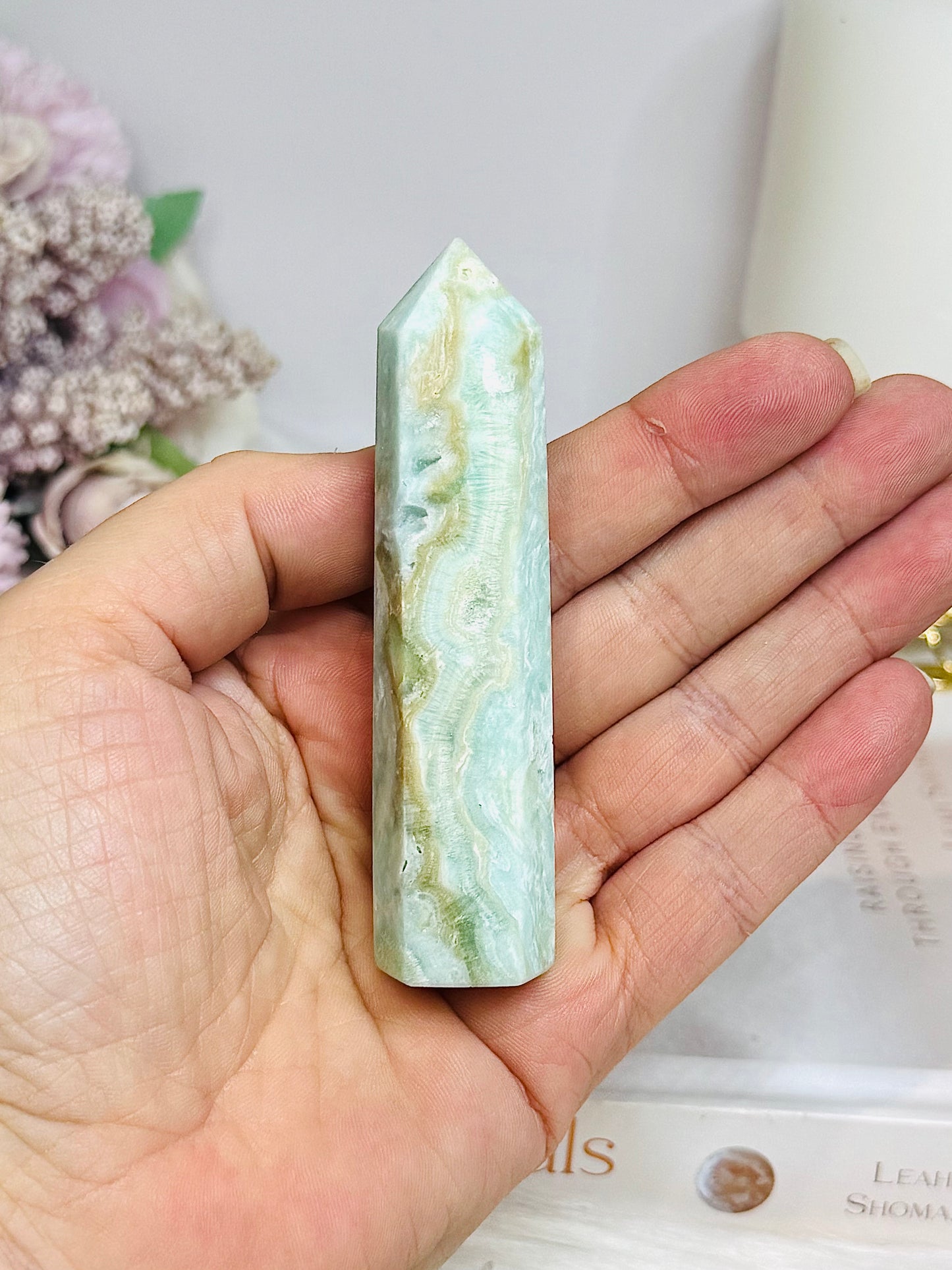 Blue Hemimorphite Tower 9cm