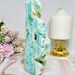 Large Blue Hemimorphite Druzy Tower 19cm