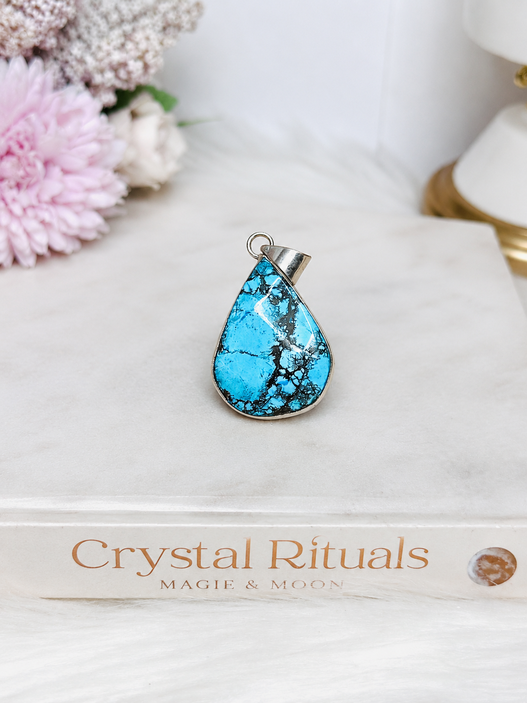 Sterling Silver 925 Navajo Turquoise Pendant