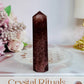 Beautiful 8.5cm Strawberry Quartz Tower