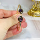 Brass Amethyst Bracelet