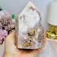 High Grade Druzy Pink Amethyst Chunky Tower 523g