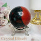 Blood Stone Large Sphere On Stand 424g