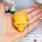 Orange Calcite Skull 6cm