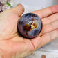 Blue Flower Agate Sphere on Stand 102g